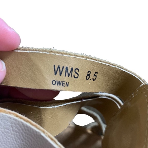 Report Signature Leather Gladiator Style Heeled Owen Sandal Size 8.5 - Picture 6 of 8